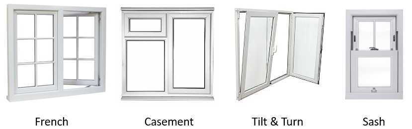 انواع پنجره‌‌ی آلومینیومی دو جداره